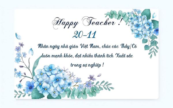 20/11 - ngày Hiến chương các Nhà giáo Việt Nam.